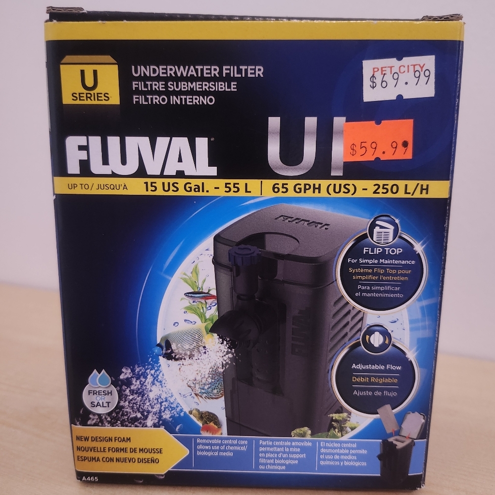 NWT Fluval U1 Underwater Filter 15 Gallon